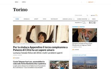 Главная страница torino.repubblica.it в 2019 году
