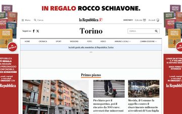 Главная страница torino.repubblica.it, 26 сентября 2026