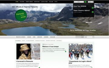 La home page di piemonteitalia.eu nel 2016