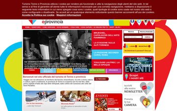 La home page di turismotorino.org nel 2017