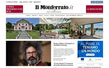Главная страница ilmonferrato.it, 25 сентября 2026