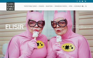 The home page of teatrostabiletorino.it, 26 September 2026