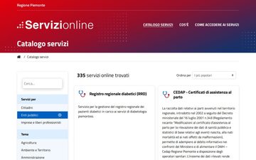 La home page di ruparpiemonte.it nel 2022