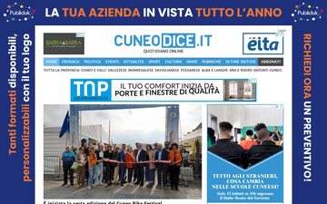 The cuneodice.it home page, 25 September 2026