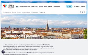 La home page di turismotorino.org, 26 settembre 2026