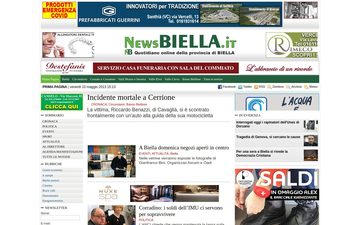 Главная страница newsbiella.it в 2013 году