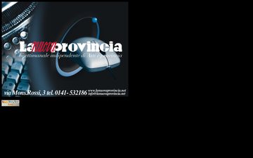 La home page di lanuovaprovincia.it nel 2002